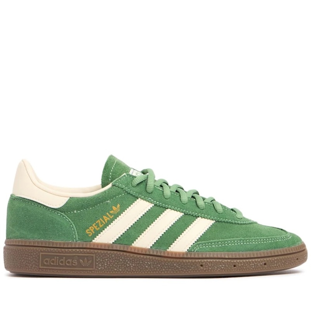 Adidas Green and Cream Sneakers